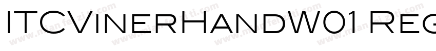 ITCVinerHandW01 Regularttf字体转换